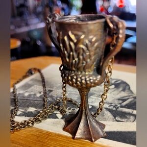 Old Stock No Tag Metal Harry Potter Chalice Bohemian Spirited Necklace